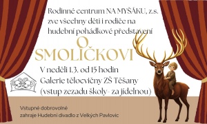 Pozvánka na divadelní divadelní představení O Smolíčkovi