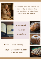 Setkání s výměnou receptů - kuchyně našich babiček
