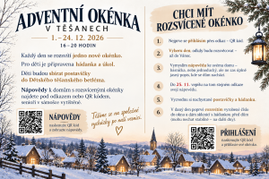 Pozvánka k Adventním okénkům: Rozsviťte i Vaše okénko!
