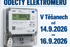 Odečty vodoměrů v Těšanech