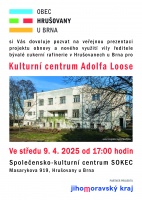 Pozvánka: Veřejná prezentace projektu Kulturní centrum Adolfa Loose