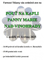 Pozvánka: Pouť na kapli nad vinohrady