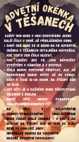 Pozvánka na Adventní okénka v Těšanech