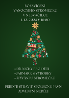 Slavnostní rozsvěcování vánočního stromu Nesvačilka