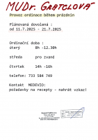 Dovolená paní doktorky Gratclové
