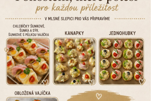 Nabídka občerstvení pro Vaše oslavy a jiné příležitosti: Mlsná slepice Borkovany
