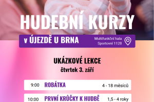 Nabídka hudebních kurzů pro nejmenší děti
