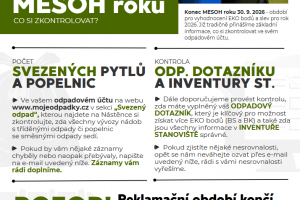 Konec MESOH roku - aktualizace, reklamace 2026