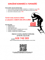 Revize, kontrola a čištění komínů v Těšanech