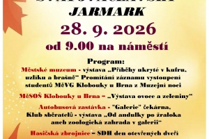 Pozvánka na Svatováclavský jarmark v Kloboukách u Brna