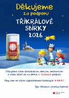 Poděkování za tříkrálovou sbírku + benefiční koncert