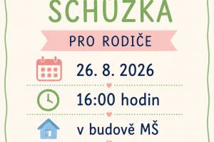 Zahajovací schůzka pro rodiče v MŠ Těšany
