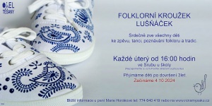 Pozvánka do folklorního souboru Lušňáček