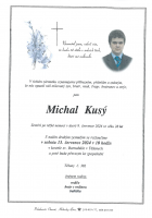 Smuteční oznámení - pan Michal Kusý, 9. 7.2024