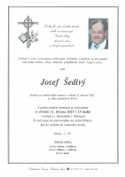 Smuteční oznámení - pan Josef Šedivý, 8.3.2025