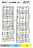 Svozový kalendář 2026