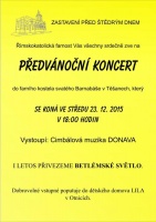 Pozvánka na Předvánoční koncert