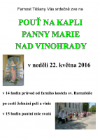 Pozvánka: Pouť na Těšanskou kapli