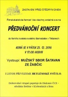 Pozvánka: Předvánoční koncert Těšany
