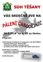 Pozvánka: Pálení čarodějnic
