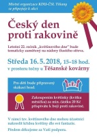 Český den proti rakovině - Květinový den v Těšanech