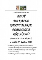 Pozvánka: Pouť do kaple Panny Marie pomocnice křesťanů