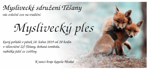 Pozvánka: Myslivecký ples Těšany 2019
