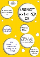 Pozvánka na Myšák cup-ping-pongový turnaj
