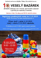 Pozvánka k nákupu na Veselém bazárku