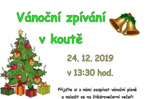 Pozvánka: Vánoční zpívání v koutě