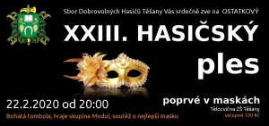 Pozvánka: Hasičský ples