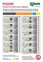 Svoz komunálního odpadu na 1x za měsíc