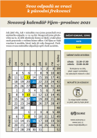 Nový svozový kalendář září 2021-prosinec 2021