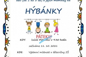 Kroužek Hýbánky pro děti přesunut na pátek