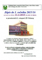 Zápis do 1. ročníku ZŠ