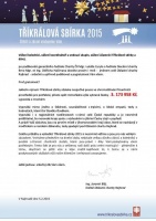 Poděkování Oblastní charity Rajhrad za Tříkrálovou sbírku