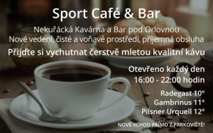 Nově otevřen Sport Café a Bar Moutnice