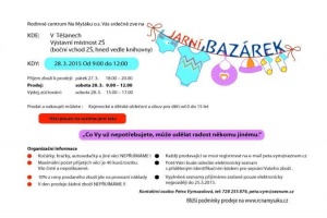 Jarní bazárek Těšany