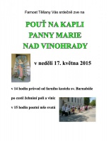 Pozvánka na pouť na Těšanskou kapličku