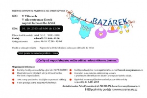 Pozvánka: Podzimní bazárek Těšany