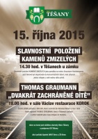 Pozvánka: Slavnostní položení kamenů zmizelých
